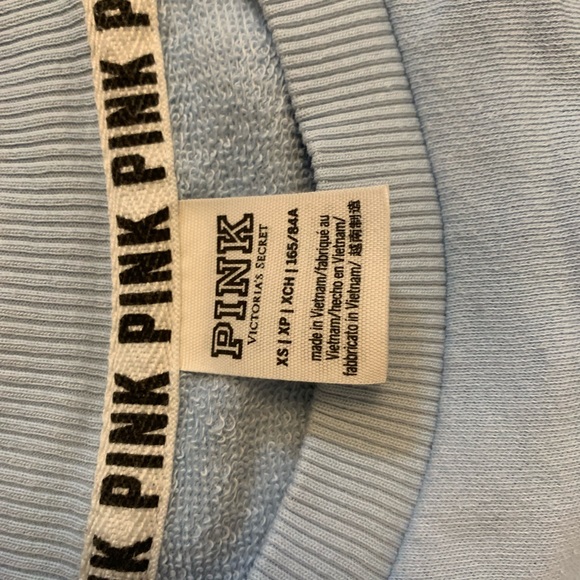 Light Blue XS Crewneck by PINK - Picture 4 of 4